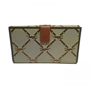 Longchamp – Portafoglio Tessuto Lm Jacq 6cc Beige