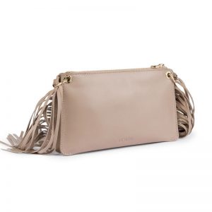 Tous – Borsa Tracolla Pelle Frange Talpa