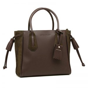 Longchamp – Borsa a Mano Pelle Penelope Ebano
