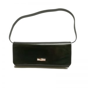 Longchamp – Clutch Bag Pelle Roseau Box Nero