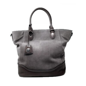Pourchet – Borsa Due Manici Pelle Samba Taupe