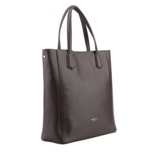 Pourchet – Shopping Bag Pelle Corso Marron