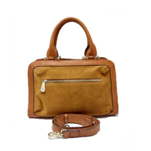 Pourchet – Borsa Nabuk Rifiniture Pelle Muse Gold