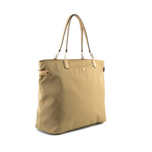 Pourchet – Shopping Bag Lg Tessuto Daily Taupe