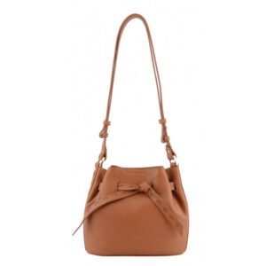 Pourchet – Borsa Tracolla Pelle Ruban Camel