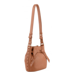 Pourchet – Borsa Tracolla Pelle Ruban Camel